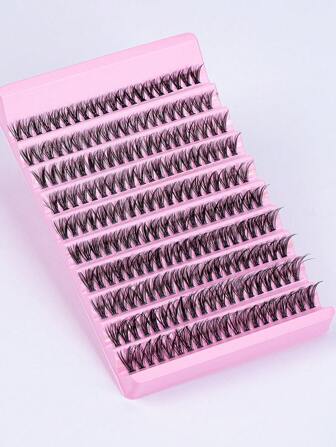 DIY Lash Extension Kit 120pcs Lash Clusters C/D Curling Individual Lashes Kit, 30D 9mm~16mm False Eyelashes Kit For DIY Eyelash Extension At Homelash Clusters,Eyelash Clusters,Individual Eyelashes,Lashes,Fake Lashes