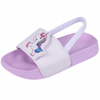 Girls Flip Flops Boys Sandals Summer Beach Pool Cute Sliders Slippers Toddlers Bathroom Home Shower Shoes Lightweight Non-Slip Sequins Slipper