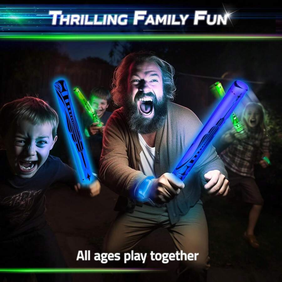 Glow Battle Family Pack A Light Up Game Set For The Entire Family