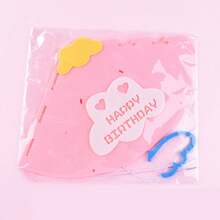 1pc Korean Style Creative Felt Birthday Hat For Baby's 1st Birthday Party Decoration, Ins Hot Style - White - View 3