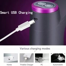 1 件 5 加侖飲水機,2-5 加侖便攜式水壺泵,飲用水泵,usb 充電飲水機 - 黑色 - 查看 9