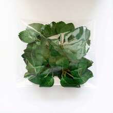 30入組人造綠葉片,用於手工藝品,人造綠色花材中心裝飾,仿真玫瑰花葉片,綠絲葉家居裝飾 - 綠色 - 查看 4