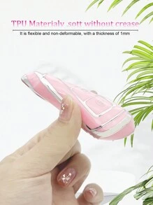 蝴蝶新式爆珠鏈與六角天然水晶吊墜,粉色防震汽車鑰匙套,適用於現代悅途/悅動/昂希諾/kona純電/索納塔 - 粉色 - 查看 5