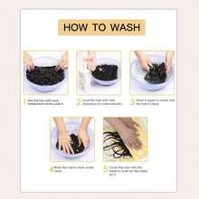 36 英寸全新黑色和金色女神仿辫子钩针编织发带卷发尾，1 包柔软辫子钩针编织发天然合成嬉皮辫编织发女士接发 - 彩色 - 查看 7