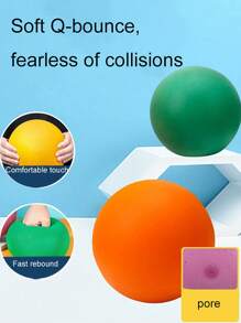 1pc Silent Basketball No. 7 Indoor Outdoor Training Ball For Adults & Children, Bouncy And Large, Home Use - Yellow - View 5