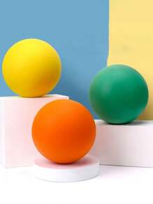 1pc Silent Basketball No. 7 Indoor Outdoor Training Ball For Adults & Children, Bouncy And Large, Home Use - Yellow - View 4