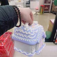 兒童禮物智力diy手工奇妙屋女孩奶油膠粘家居形狀存錢罐大號 - 查看 7