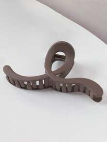 1pc Matte Bowknot Shaped Hair Claw Clip For Women's Up-Do Hairstyles, With High-End Hair Claw Design - Multicolor - View 5