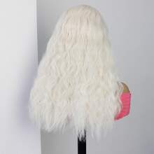 Short Blonde Blonde Short Curly Wavy Lace Frontal Wigs Synthetic Lace Front Wigs For Women Heat Resistant Cosplay  Daily Wigs - Gold - View 4