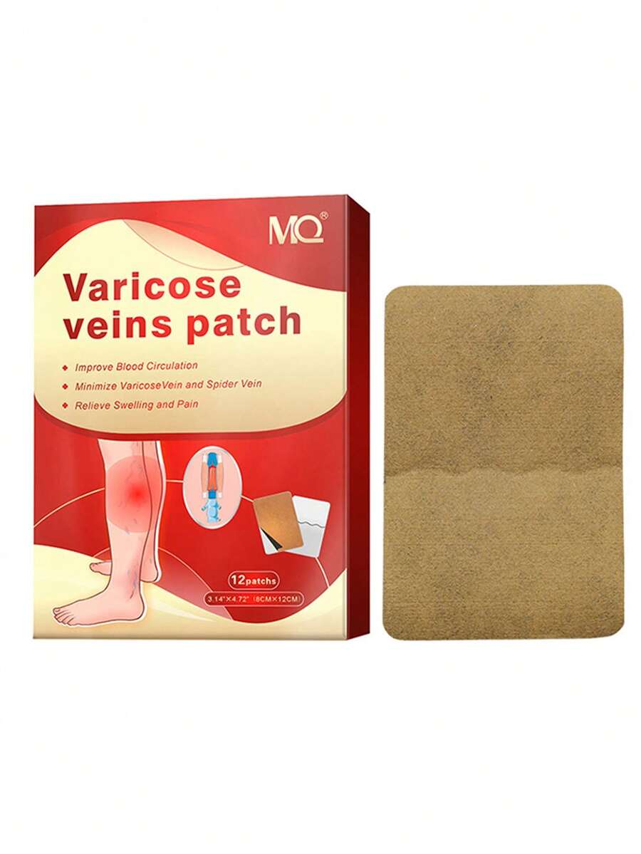 Varicose Veins Treatment Leg Heating Patch Strengthen Capillary Health And Improve Blood
