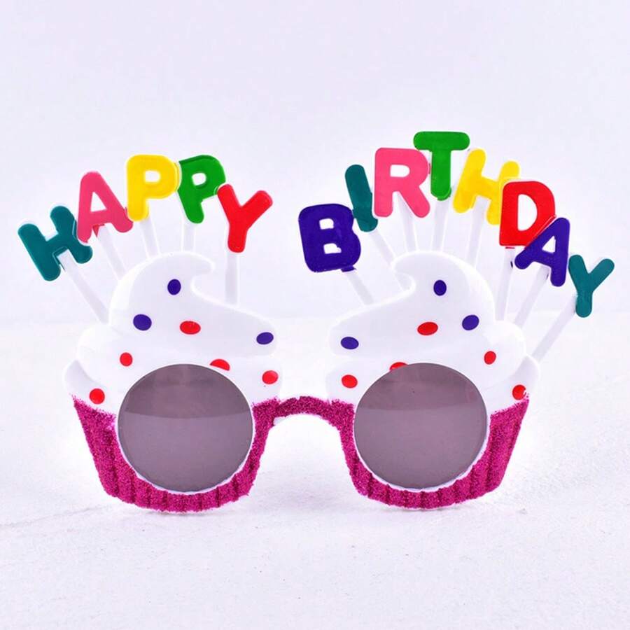 1 件批发趣味新奇生日派对眼镜儿童派对装饰塑料时尚眼镜 - 彩色 - 查看 1