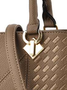 European And American Vintage Fashionable Atmosphere Shoulder Crossbody Bag Lady Handbag - Khaki - View 4