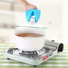 2入組厚款隔熱矽膠手套,隨機顏色,適用於廚房,家庭,烘焙,高溫抗性 - 顏色隨機 - 查看 4