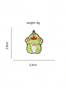 1 件可愛小丑青蛙造型卡通動物胸針,男女通用日常配件 - 動物 - 查看 5
