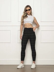 Women Pants - Đen và trắng - Xem 1
