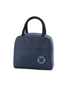 適用於上班族的可攜式午餐盒包，大容量保溫袋，學生帶飯袋學校組織袋教師收納袋教室袋教室組織袋 - 藏蓝色 - 查看 1