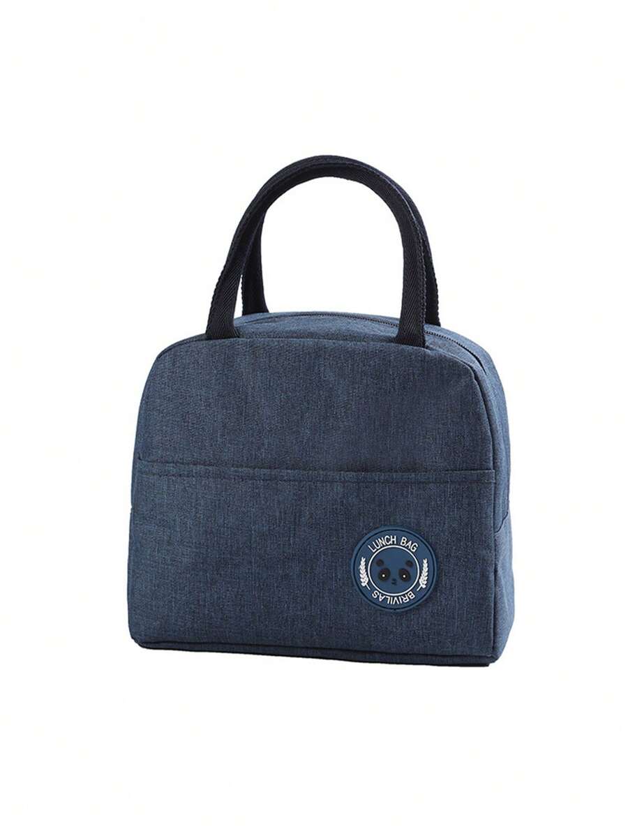 適用於上班族的可攜式午餐盒包，大容量保溫袋，學生帶飯袋學校組織袋教師收納袋教室袋教室組織袋 - 藏蓝色 - 查看 1