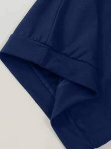 男童恐龙爱心字母印花长袖卫衣，情人节 - 寶藍色 - 查看 4