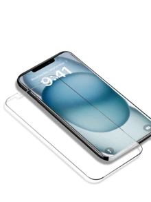 5入組螢幕玻璃高清保護貼，適用於蘋果型號，防震防刮 - 無色 - 查看 4