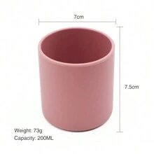 Silicone Cup, Baby Training Cup, Bathroom Rinse Cup, Open Mouth Cup - Ginger - View 7
