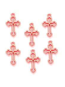 yuenz 30入組新產品,6種顏色吊墜,適用於手鍊項鍊吊墜珠寶,金屬合金製珠寶銘記19*12mm T106 - 30pcs - 查看 9