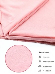 170*80cm模達麻棉質jersey絲巾,長款圍巾披肩,彈性好的純色圍巾頭巾,伊斯蘭頭巾 - 粉色 - 查看 11