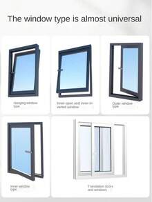 窗戶鎖安全鎖高層防墜推拉限位器窗戶鎖向外防盜扣 - 黑色 - 查看 3