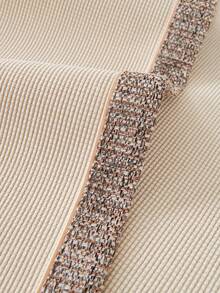 1pc Universal Solid Color Chenille Sofa Cushion, Simplicity, High-Grade Feeling, Anti-Skid, Pet Anti-Dirty, Home Decorative - White - View 6