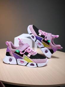 Children's Shoes, Girls' Breathable Mesh Outdoor Sneakers, Youth Casual Shoes
