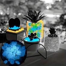 100pcs/Bag,500 Pcs/Bag, Luminous Stone, Landscape Flower Pot And Fish Tank Beautification Decorative Stone (0.31 * 0.39 Inches) 100 Pcs/Bag - Pink - View 8