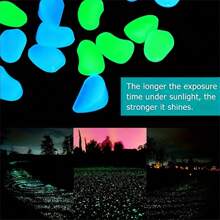 100pcs/Bag,500 Pcs/Bag, Luminous Stone, Landscape Flower Pot And Fish Tank Beautification Decorative Stone (0.31 * 0.39 Inches) 100 Pcs/Bag - Pink - View 11