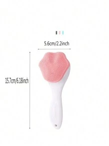 女性臉部潔面刷,深層清潔矽膠刷可去黑頭和清潔肌膚 - 藍色 - 查看 5