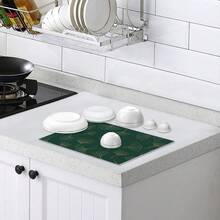 1pc Ginkgo Leaf Placemats, Dinner Table Mat For Wedding Anniversary Home Kitchen Decor Supplies, 12 X 18 Inch - Multicolor - View 3