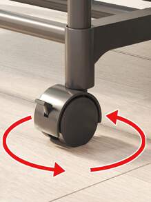 1 Piece 5 Tiers Multipurpose Storage Shelf Made Of 16mm Thick Steel Pipe For Bathroom, Elegant And Sturdy, High Quality, Suitable For Storing Buckets, Sinks, Towels, Detergents And Other Bathroom Supplies - 黑色 - 查看 4