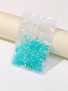 2mm-6mm圓形平背樹脂鑽石透明糖果異构色珠寶鑽石裝飾太陽杯美甲車身貼紙黏接透明胶粘衣裝飾衣包鞋子手機diy五金配件 - 水鴨藍 - 查看 5