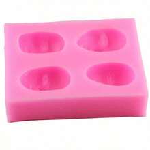 1pc 3d Polymer Clay Resin Mold For Facial Features - Pink - View 4
