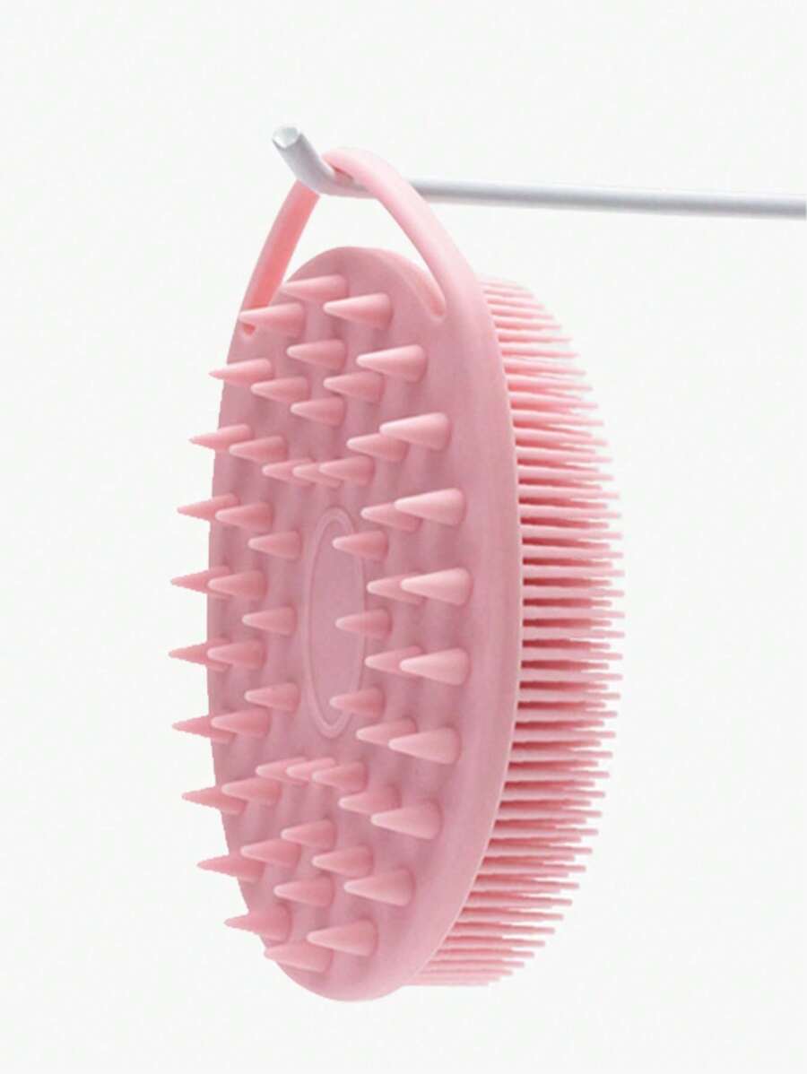 1入組矽膠沐浴刷,淋浴刷,浴刷,去角質身體清潔刷,矽膠身體搓泥巴刷,溫和去角質,易清洗,起泡力佳,長久耐用,適用於浴室,浴缸,馬桶,適用於男人,女人和孩子 - 粉色 - 查看 1