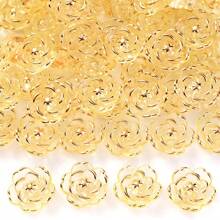 20pcs 17mm Acrylic Hot Stamping Rose DIY Jewelry Making Clothing Earrings Decoration