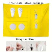 1pc Cartoon Cat Pattern Wall Hanging Tapestry Suitable For Indoor University Dormitory Party Decoration, Living Room Home Decor Art Background Cloth - Multicolor - View 4