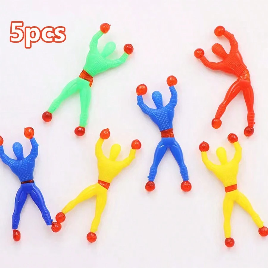 5pcs Climbing Men Creative Prank Toy That Can Do Somersaults, Can Be Used For Easing Tension And Decompression (Random Colors) - Multicolor - View 1