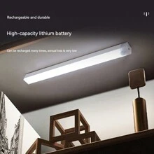 Long Strip Induction Light Human Body Induction Light Led Night Light Kitchen Wardrobe Cabinet Corridor Light - White - View 2