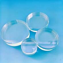 K9 Crystal Clear Solid Blank Cylinder With Sandblasting Surface For Photography Props, Laser Carving, Office Desk Decoration, Paperweight - Transparent - View 1