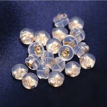 10/30 Pcs Earring Back Plug,   Ear Plug, Earring Base, Round Earring Back Plug, Jewelry Accessories, DIY Handmade Accessories