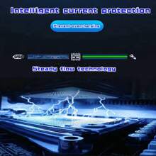 1入迷你LED手電筒，淺藍色，明亮且便攜，口袋大小，配有Type C充電口和電源存儲功能，是露營、戶外活動或緊急情況的理想選擇 - 淺藍色 - 查看 5