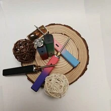 1入組,迷你510接口電池650mah,配有usb-c充電口,可調節電壓,與510焊鐵加熱芯工具兼容 - 紫色 - 查看 2