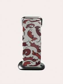 1pc Cute Twisted Dog Pattern Tpu Watch Band Compatible With 38/40/41/42/44/45/49mm Apple Watch Ultra/Se/8/7/6/5/4/3/2/1 - Multicolor - View 4