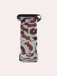 1pc Cute Twisted Dog Pattern Tpu Watch Band Compatible With 38/40/41/42/44/45/49mm Apple Watch Ultra/Se/8/7/6/5/4/3/2/1 - Multicolor - View 3