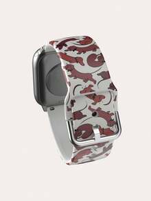 1pc Cute Twisted Dog Pattern Tpu Watch Band Compatible With 38/40/41/42/44/45/49mm Apple Watch Ultra/Se/8/7/6/5/4/3/2/1 - Multicolor - View 2