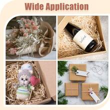 情人節花束diy包裝紙,禮物包裝紙,100片/組卡其色雪梨汁紙,實色禮物包裝紙,復古風格牛皮紙,適用於diy和創意愛好者(30 * 50cm) - 卡其色 - 查看 11