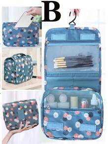 1 chiếc hộp đựng mỹ phẩm chống thấm nước dung tích lớn, đồ dùng vệ sinh cá nhân có móc treo, túi đựng đa chức năng đựng sản phẩm chăm sóc da và phụ kiện du lịch khi đi du lịch, đồ trang điểm, mỹ phẩm, đồ dùng cho kỳ nghỉ, hộp đựng đồ trang điểm dung tích lớn, đựng son môi, cọ, đồ chăm sóc da, điện thoại di động, tiền xu, đồ dùng nhỏ, dùng trong nhà, quà tặng, kỳ nghỉ và lễ hội Halloween Giáng sinh đa chức năng, phong cách Boho Vibes - Nhiều màu - Xem 4